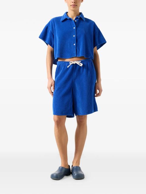 American Vintage corduroy drawstring shorts - Blue - zdjęcie produktu nr 2