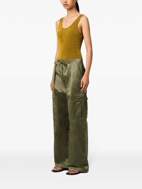 AMI Paris zipped cargo pants - Green