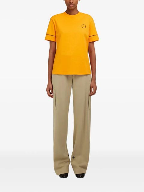 Ferragamo logo-embellished crew-neck T-shirt - Yellow