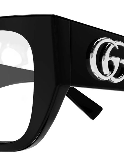 Gucci Eyewear logo-detail glasses - Black