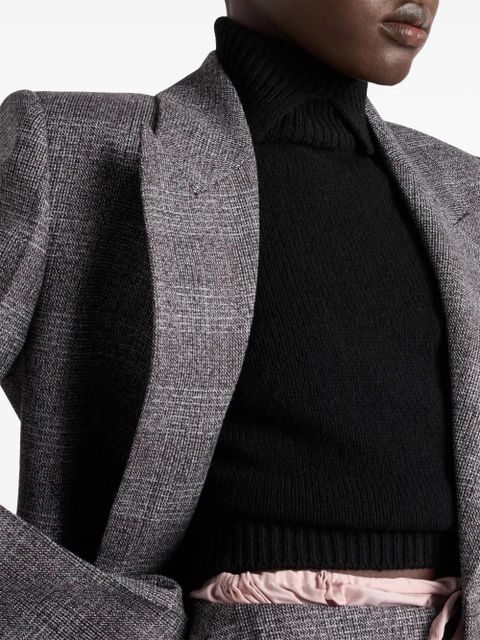 Prada roll-neck cashmere vest - Black