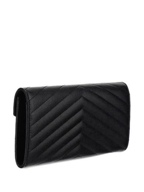 Saint Laurent large Cassandre matelassé flap wallet - Black - zdjęcie produktu nr 2