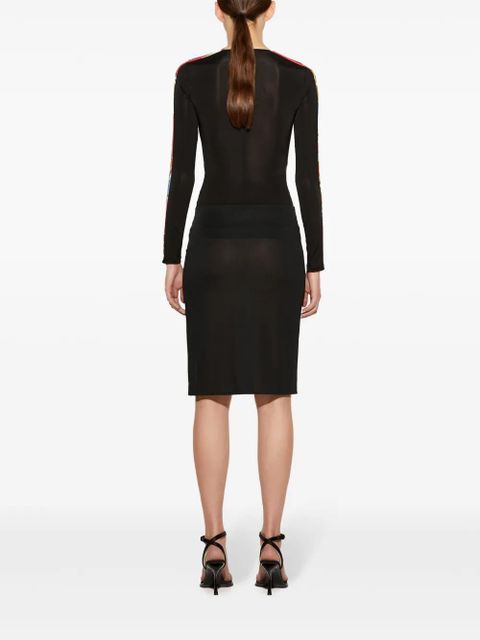 PUCCI Orchidee/Iride-print pencil skirt - Black