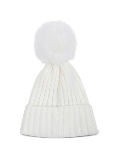 Moncler pompom knitted beanie hat - White - zdjęcie produktu nr 2