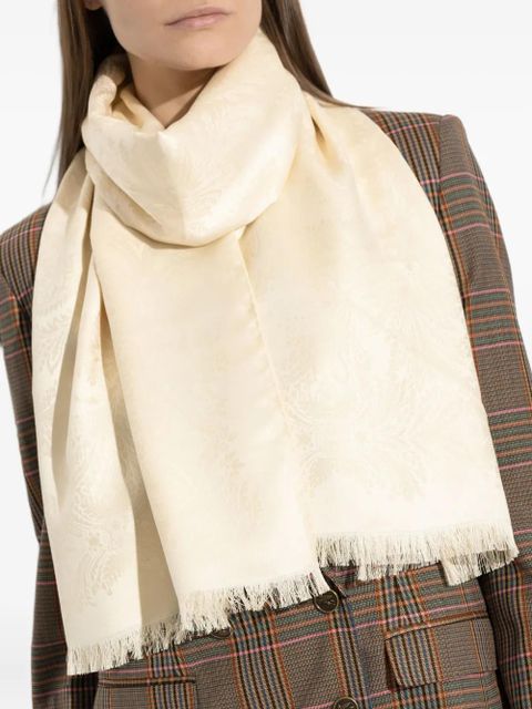 ETRO jacquard-pattern scarf - Neutrals