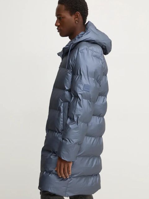 Rains kurtka Alta Longer Puffer Jacket W3T4 kolor niebieski zimowa 15130-36