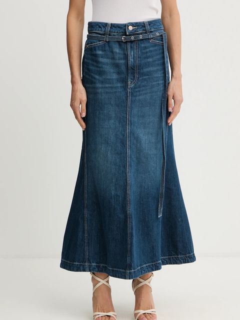 BOSS Orange spódnica kolor niebieski maxi rozkloszowana 50548436 - zdjęcie produktu nr 1