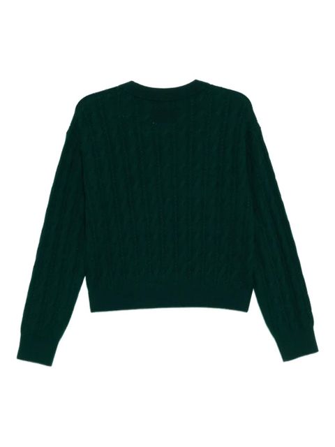 Guest In Residence cable collegiate sweatshirt - Green - zdjęcie produktu nr 2