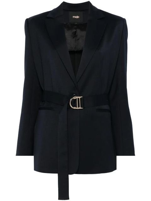 Maje belted blazer - Blue - zdjęcie produktu nr 1