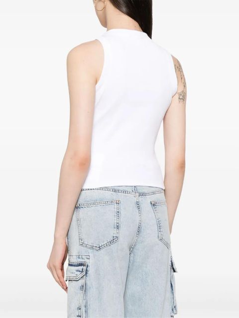 Off-White embroidered-logo ribbed tank top - zdjęcie produktu nr 2