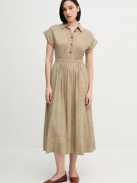 Pedro del Hierro sukienka z domieszką lnu - zdjęcie produktu nr 1