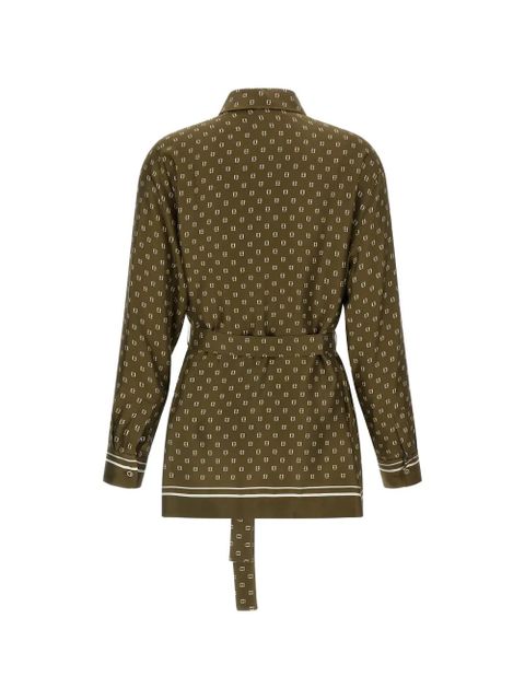 Max Mara printed belted shirt - Green - zdjęcie produktu nr 2