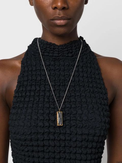 LEMAIRE Harmonica logo-engraved necklace - Silver