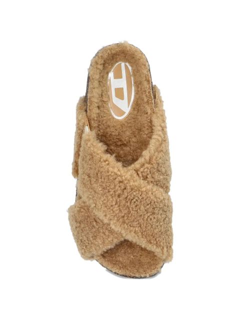 Diesel D-Woodstock crossover strap sandals - Neutrals