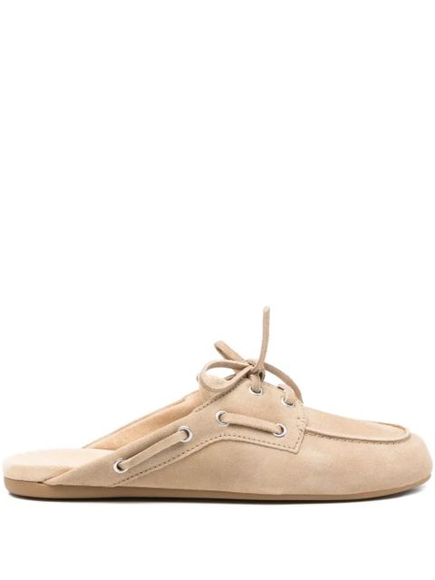 Miu Miu lace-up mules - Neutrals - zdjęcie produktu nr 1