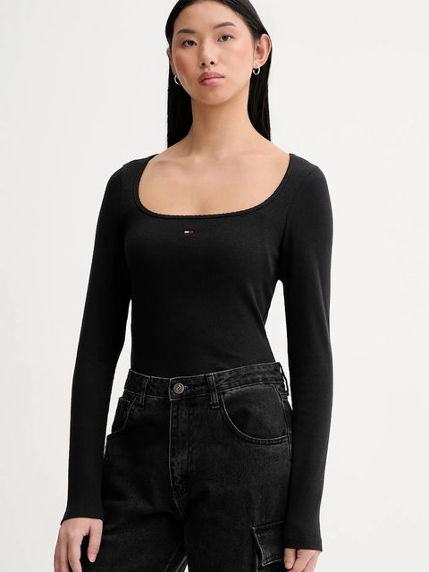 Tommy Jeans longsleeve kolor czarny DW0DW21836 - zdjęcie produktu nr 1