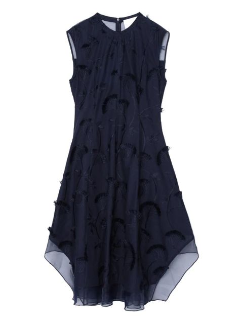 3.1 Phillip Lim floral-embroidered sleeveless midi dress - Blue - zdjęcie produktu nr 1