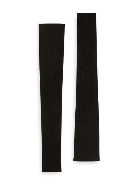 Dolce & Gabbana logo-plaque fingerless gloves - Black