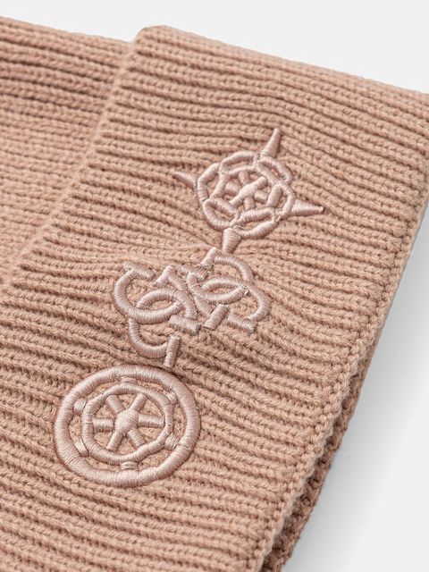 Guess czapka z dodatkiem wełny CRESIDIA kolor beżowy AW5404 POL01 - zdjęcie produktu nr 2