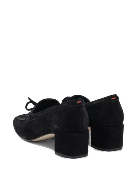 Aeyde front-tie suede loafers - Black
