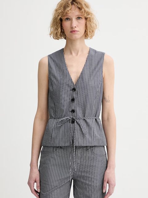 rag & bone kamizelka jednorzędowa damska bawełniana Paulette - zdjęcie produktu nr 1