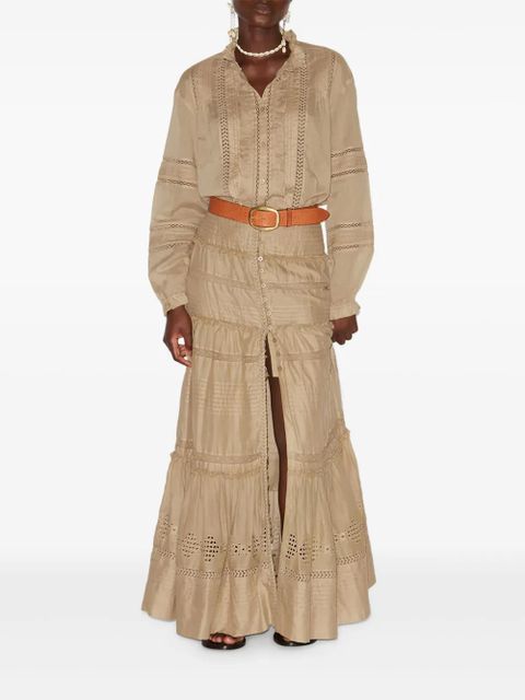 MARANT ÉTOILE Dusta maxi skirt - Neutrals