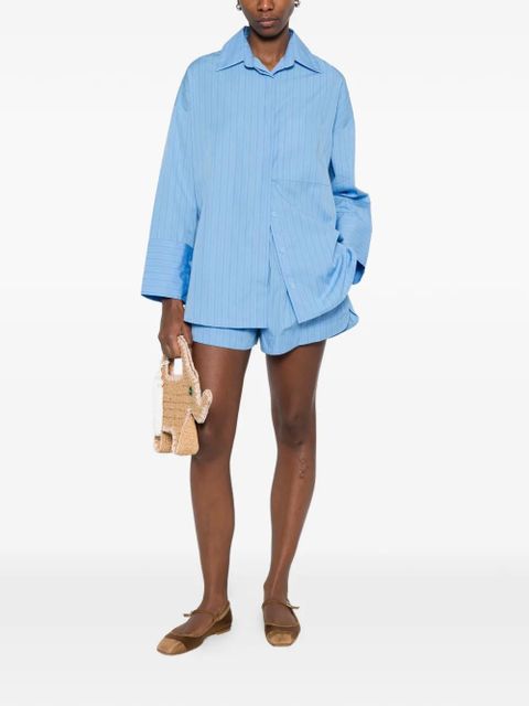 Faithfull the Brand Clemente chest-pocket striped shirt - Blue - zdjęcie produktu nr 2