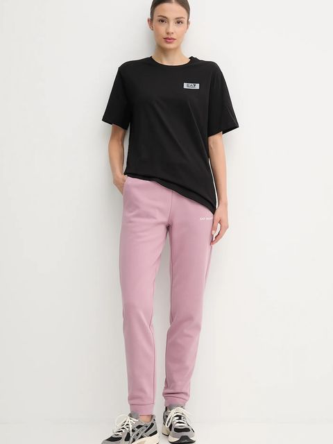 EA7 Emporio Armani t-shirt bawełniany damski kolor czarny AF12503.7W000407