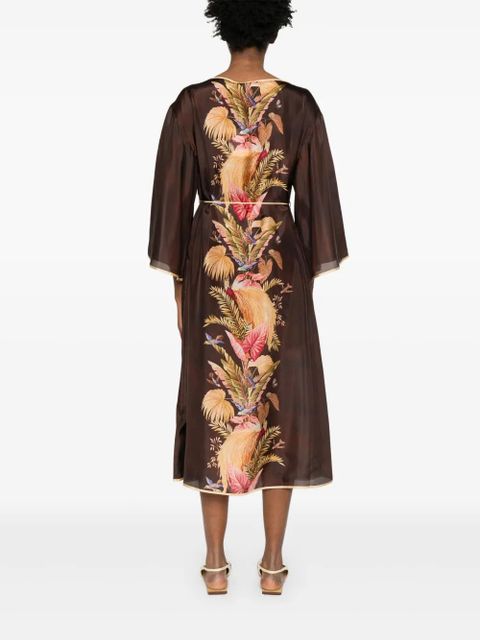 ZIMMERMANN Ascension midi dress - Brown
