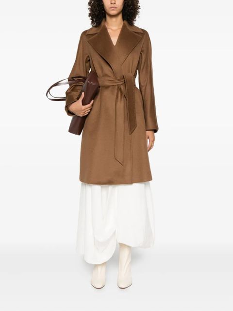 Max Mara belted wool single-breasted coat - Brown - zdjęcie produktu nr 2
