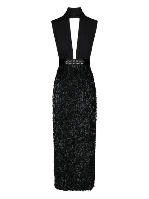 Johanna Ortiz Her Vibe embellished keyhole-neck maxi dress - Black - zdjęcie produktu nr 1
