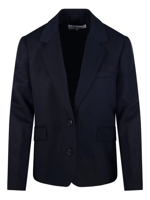 LOEWE buckle-detail tailored jacket - Blue - zdjęcie produktu nr 1