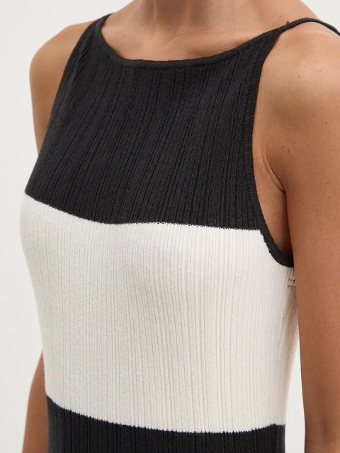 Abercrombie & Fitch sukienka kolor czarny maxi dopasowana KI159-4740