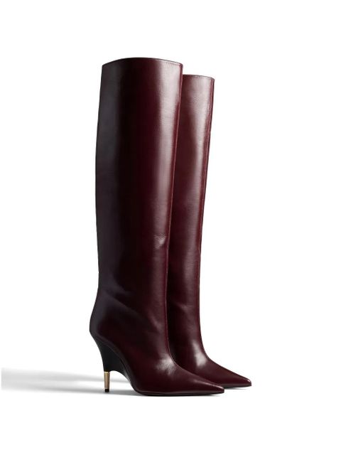 KHAITE Bella knee-high boots - Red - zdjęcie produktu nr 2