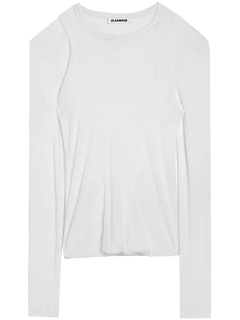Jil Sander crew-neck T-Shirt - White - zdjęcie produktu nr 1