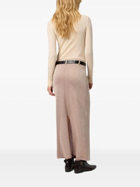 Missoni metallic knit skirt - Pink