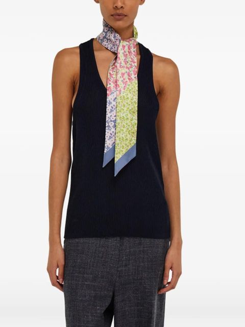 Ferragamo Palazzo Spini Feroni print bandeau - Blue