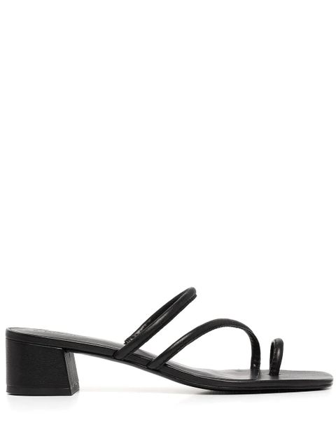 Reformation Meena 35mm toe-ring sandals - Black - zdjęcie produktu nr 1