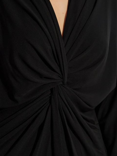 ANINE BING Mathilde long-sleeve midi dress - Black