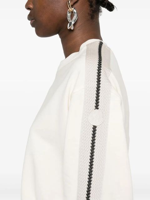 Moncler knitted-trim sweatshirt - Neutrals