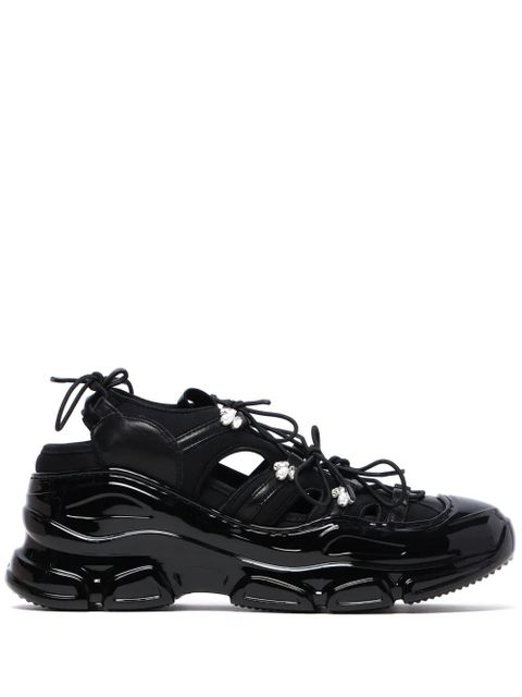 Simone Rocha Tracker cut-out sneakers - Black - zdjęcie produktu nr 1