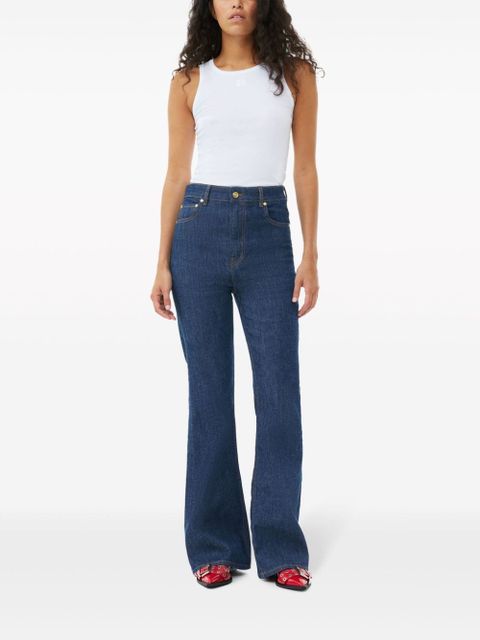 GANNI ribbed tank top - White - zdjęcie produktu nr 2