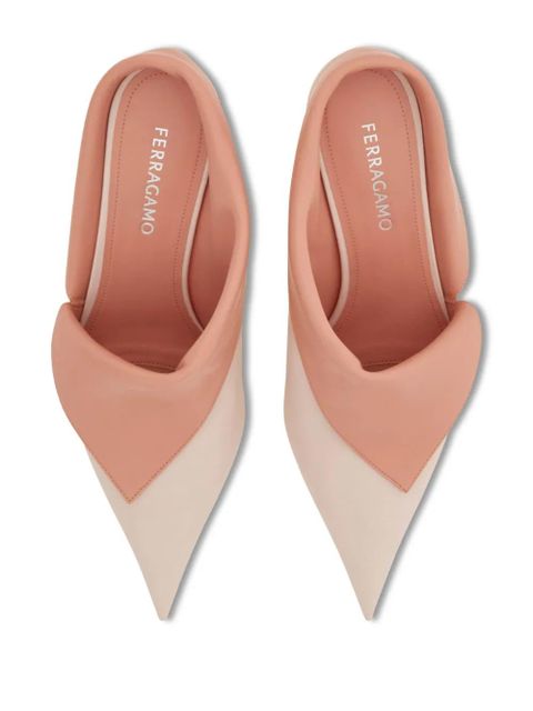 Ferragamo Eva pointed-toe mules - Pink