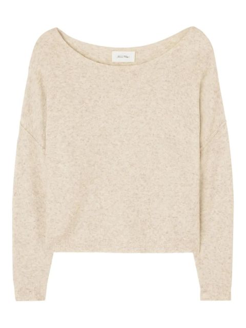 American Vintage boat neck damsville sweater - Neutrals - zdjęcie produktu nr 1