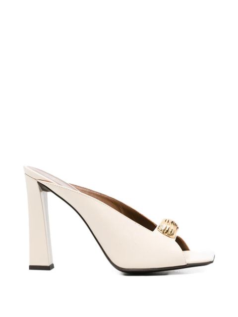 Giuseppe Zanotti embellished leather sandals - Neutrals - zdjęcie produktu nr 1