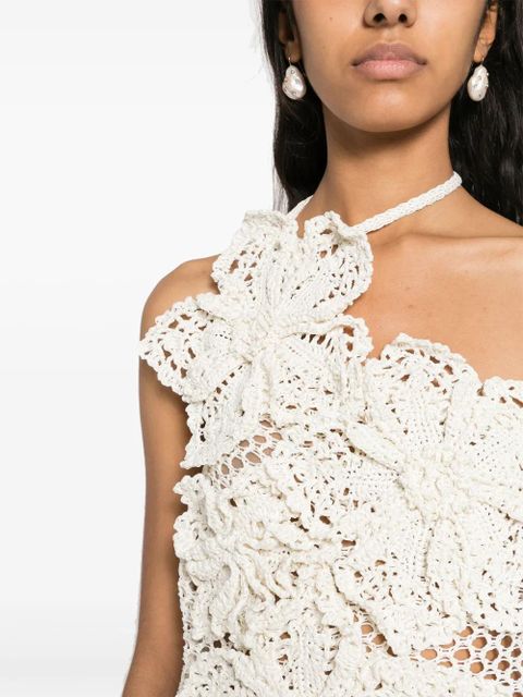 Cult Gaia Nazanin crochet-knit top - Neutrals - zdjęcie produktu nr 2