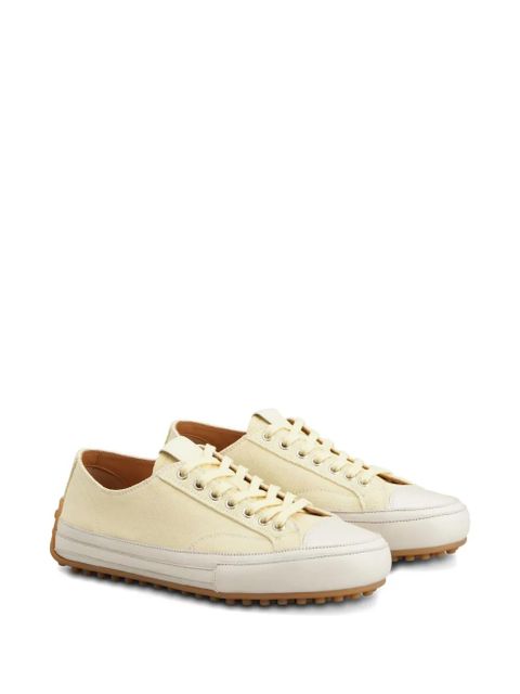 Tod's lace-up leather sneakers - Yellow - zdjęcie produktu nr 2