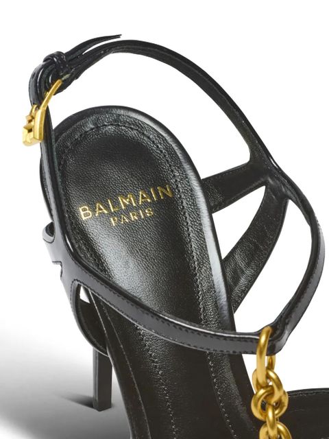 Balmain Sync platform sandals - Black