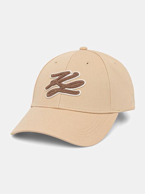 Karl Lagerfeld czapka z daszkiem damska bawełniana K/AUTOGRAPH - zdjęcie produktu nr 2