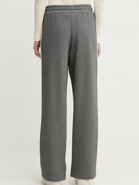 Marc O'Polo spodnie dresowe bawełniane damskie kolor szary melanżowe 600407319005